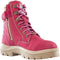 Steel Blue Women's Cross 6" Steel Toe Waterproof Side Zipper Work Boot -Pink- 812861 5 / Wide / Pink - Overlook Boots