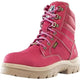 Steel Blue Women's Cross 6" Steel Toe Waterproof Side Zipper Work Boot -Pink- 812861 - Overlook Boots