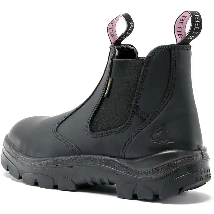 Steel Blue Women's Hobart Ladies 6" Steel Toe WP Work Boot - Black - 812891 - Overlook Boots