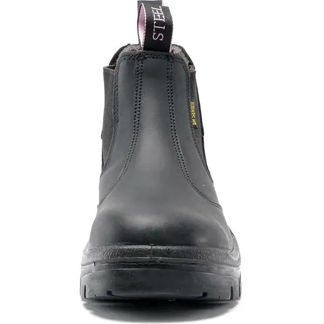 Steel Blue Women's Hobart Ladies 6" Steel Toe WP Work Boot - Black - 812891 - Overlook Boots