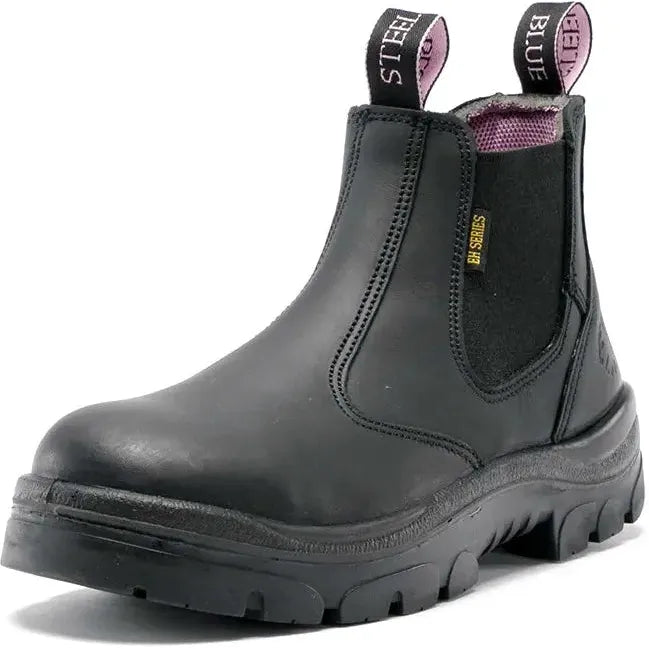 Steel Blue Women's Hobart Ladies 6" Steel Toe WP Work Boot - Black - 812891 - Overlook Boots