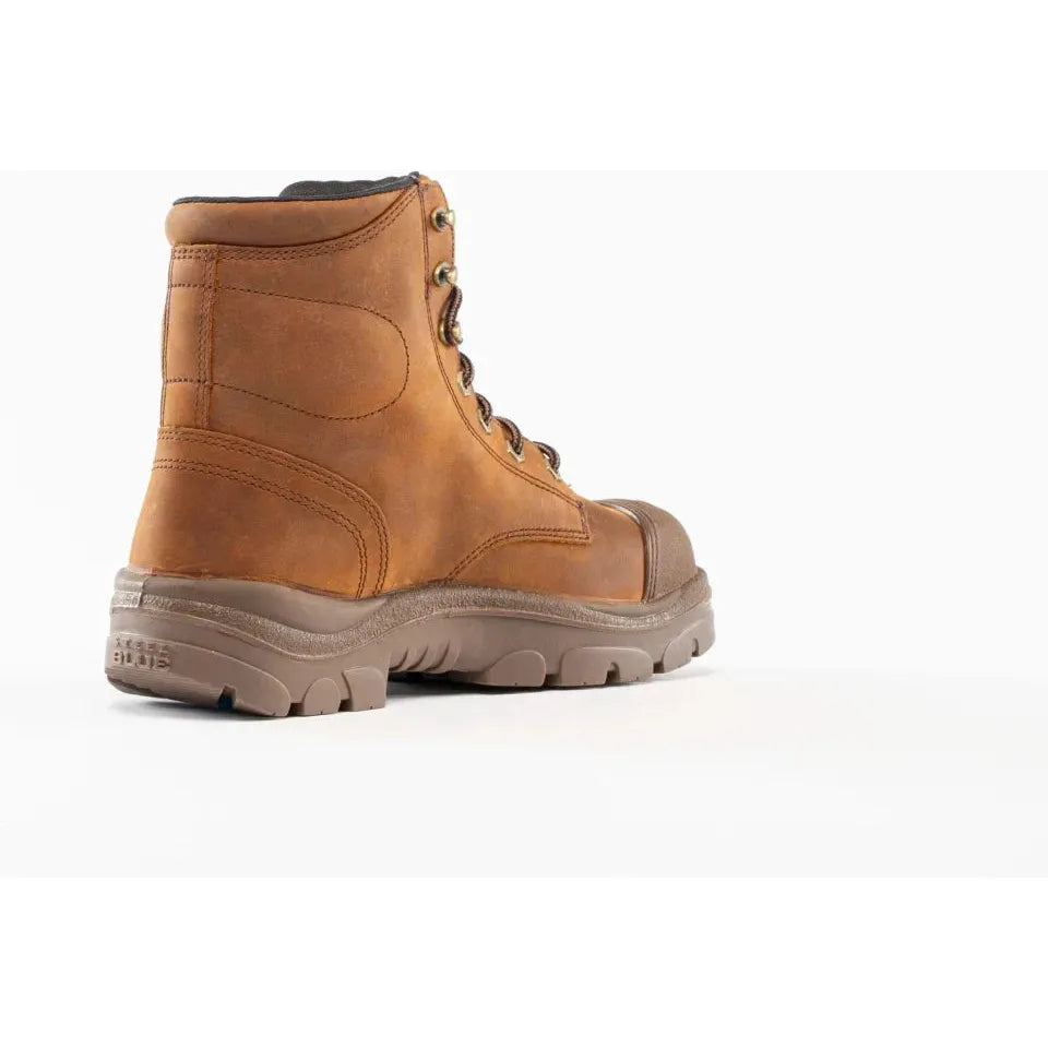 Steel Blue Men's Argyle Scuff 6" Steel Toe WP Work Boot- Brown- 812962 - Overlook Boots