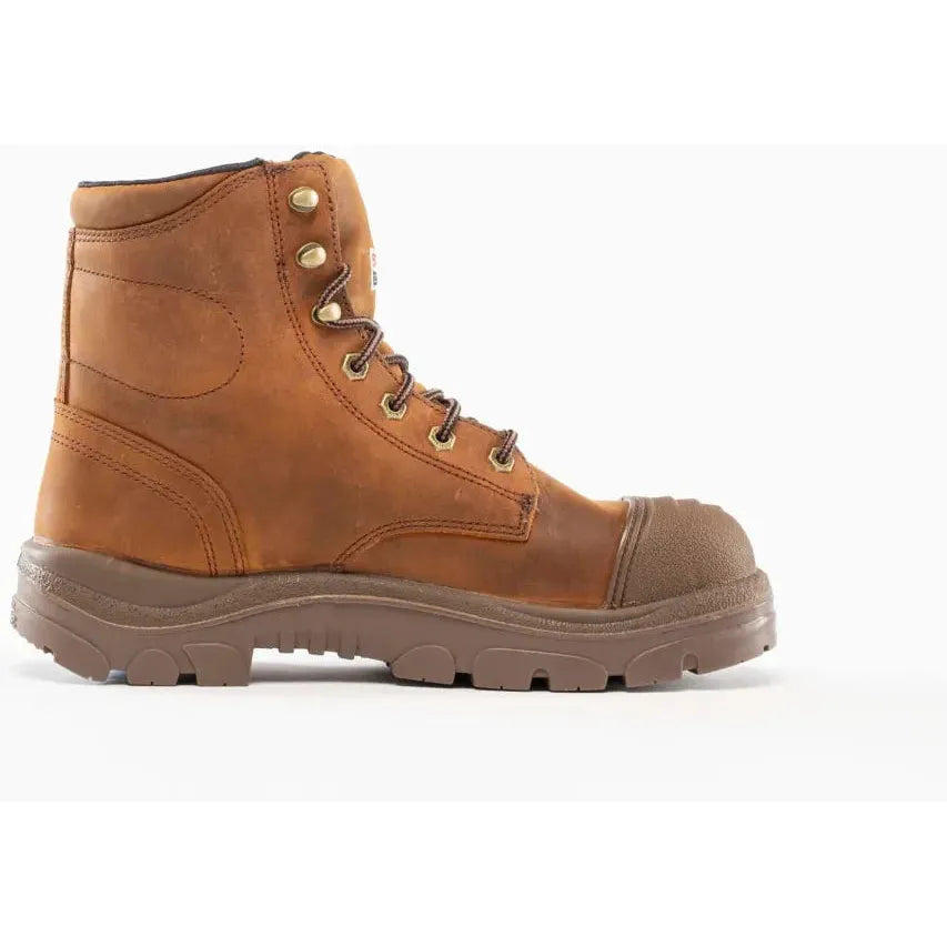 Steel Blue Men's Argyle Scuff 6" Steel Toe WP Work Boot- Brown- 812962 - Overlook Boots