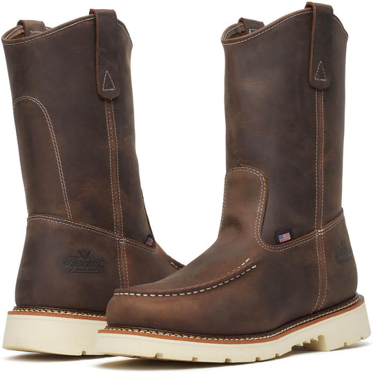 Thorogood Men's American Heritage 11" Moc Toe Wellington Work Boot - Brown - 814-3311 - Overlook Boots
