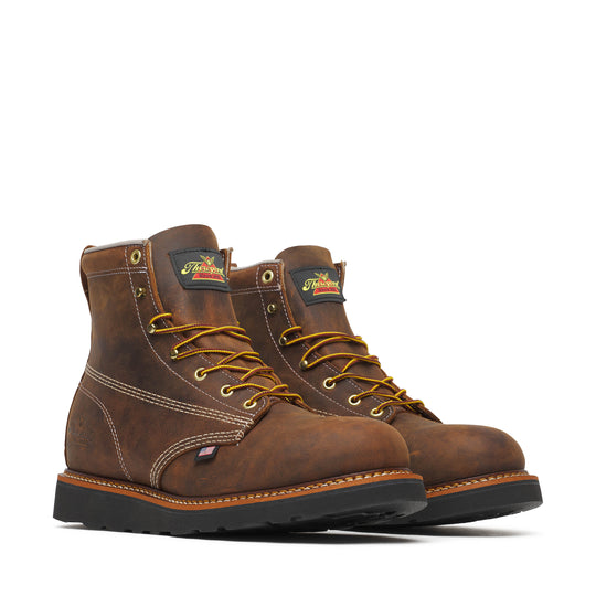 Thorogood Men's American Heritage 6" Slip Resistant Work Boot - Brown - 814-4161