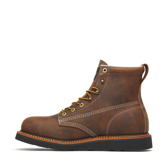 Thorogood Men's American Heritage 6" Slip Resistant Work Boot - Brown - 814-4161