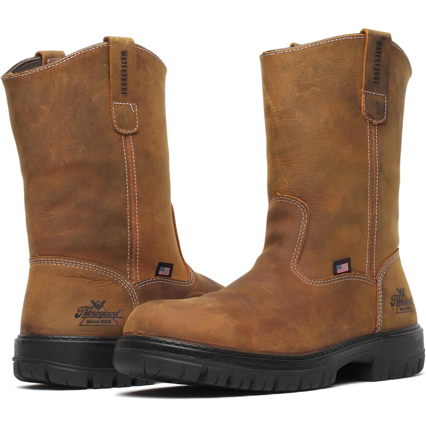 Thorogood Men's Genesis Series 11" Waterproof Wellington Work Boot - Chestnut - 814-4323 - Overlook Boots