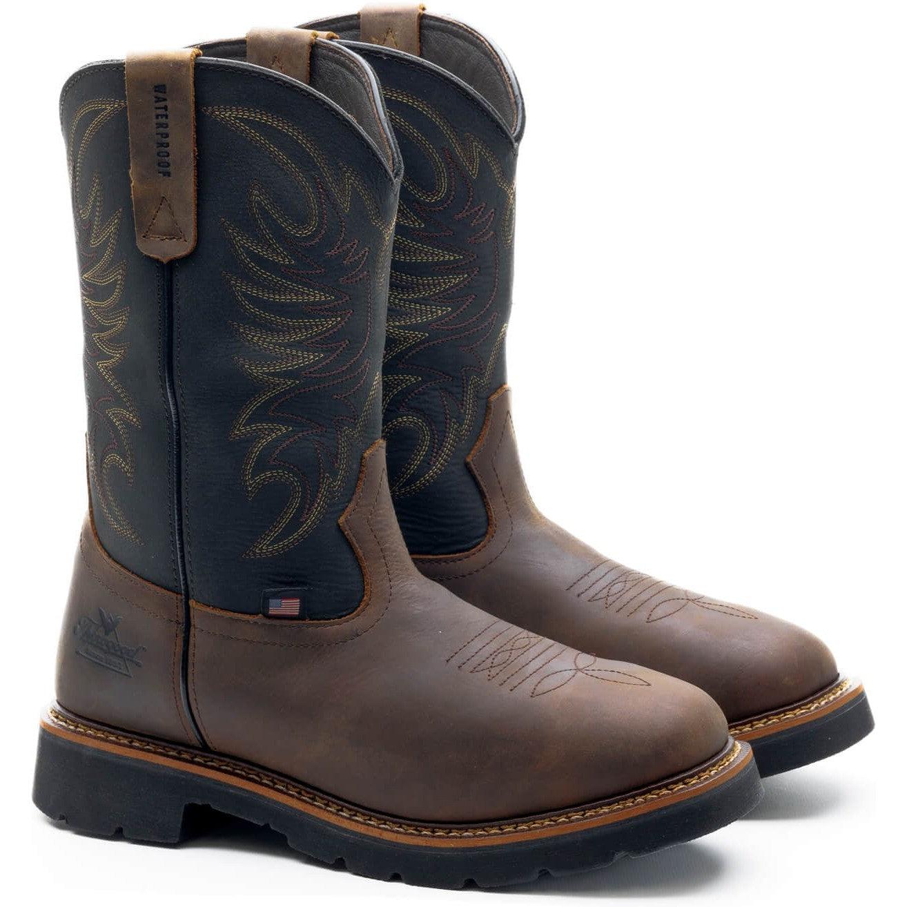 Thorogood Men's 11" Soft Toe Waterproof Western Work Boot - Brown - 814-4330 - Overlook Boots