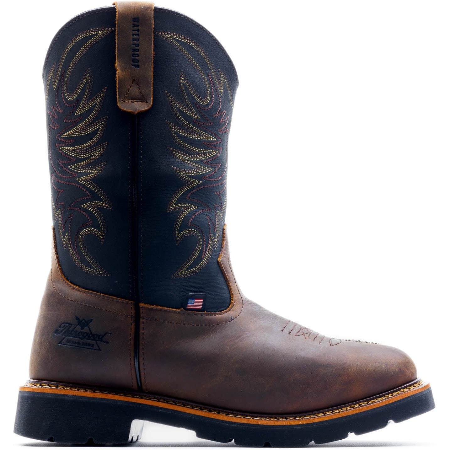 Thorogood Men's 11" Soft Toe Waterproof Western Work Boot - Brown - 814-4330 7 / Medium / Brown - Overlook Boots