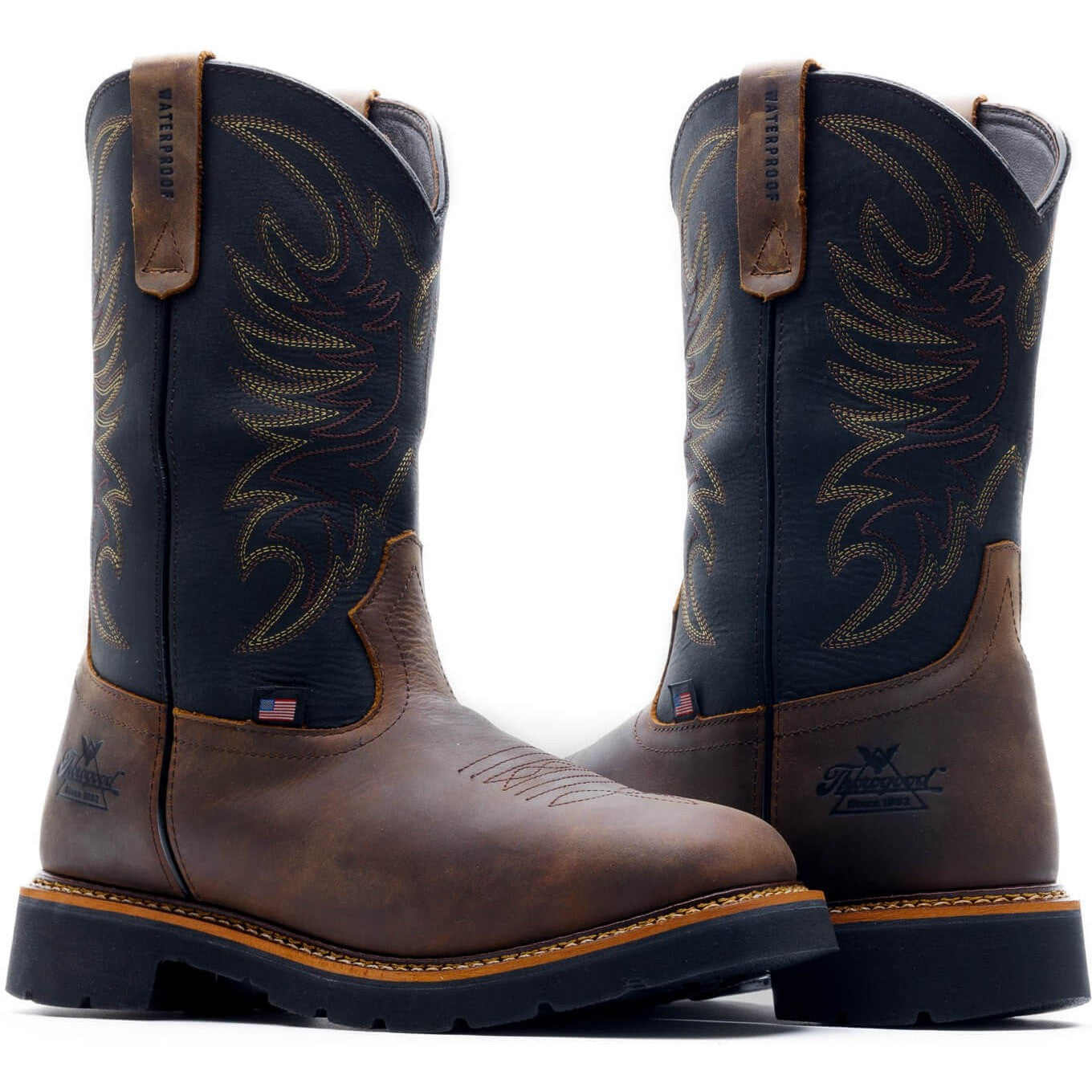 Thorogood Men's 11" Soft Toe Waterproof Western Work Boot - Brown - 814-4330 - Overlook Boots
