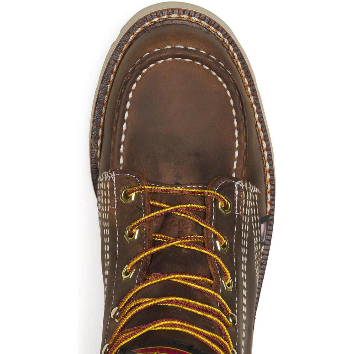 Thorogood Men's American Heritage 6" Moc Toe 90 Work Boot - Brown - 814-4375 - Overlook Boots