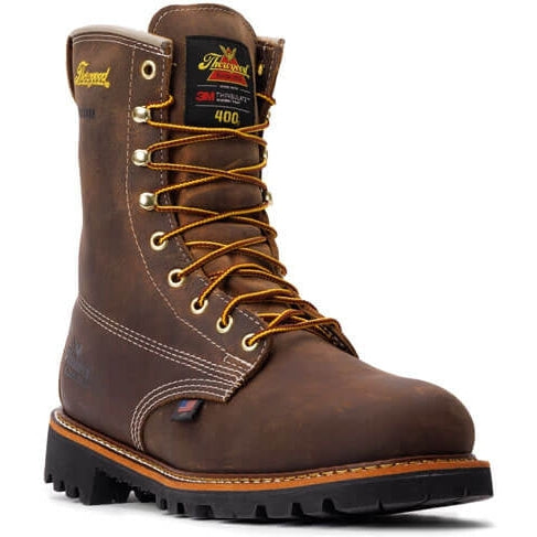 Thorogood Men's American Heritage 8" WP Work Boot -Crazyhorse- 814-4520  - Overlook Boots
