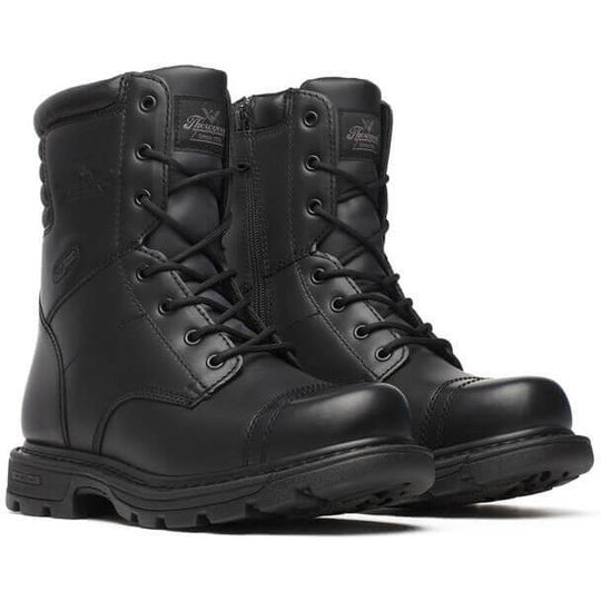 Thorogood Men's GEN-flex 8" Side Zipper Jump Tactical Boot Black 834-6888 7 / Medium / Black - Overlook Boots