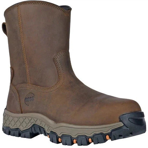 Hoss Men's Recon 8" Composite Toe Waterproof Slip Resistant Wellington Work Boot - Brown 84012 7 / Medium / Brown - Overlook Boots