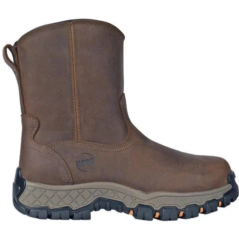 Hoss Men's Recon 8" Composite Toe Waterproof Slip Resistant Wellington Work Boot - Brown 84012 - Overlook Boots