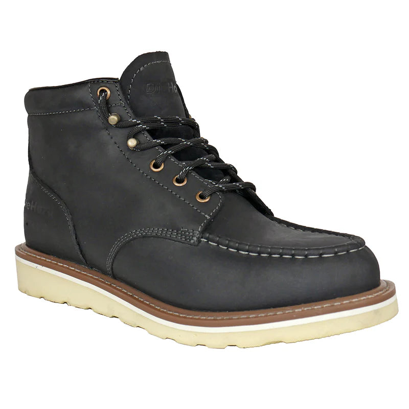 DieHard Men's Mustang Wedge Soft Toe Work Boot - Black - DH60423