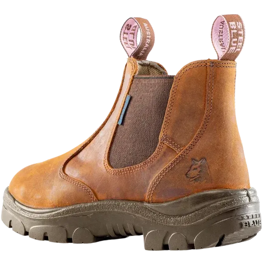 Steel Blue Women's Hobart Ladies 6" Steel Toe WP Work Boot- Brown - 812891 - Overlook Boots