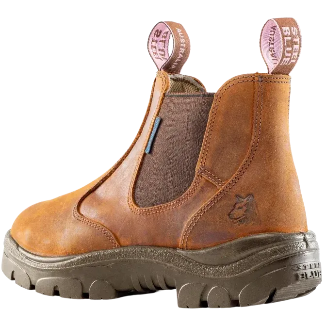 Steel Blue Women's Hobart Ladies 6" Steel Toe WP Work Boot- Brown - 812891 - Overlook Boots