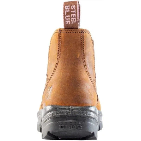 Steel Blue Women's Hobart Steel Toe Waterproof Metguard Work Boot -Brown- 892854 - Overlook Boots