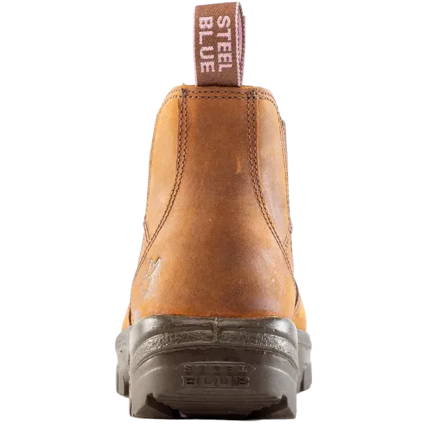 Steel Blue Women's Hobart Ladies 6" Steel Toe WP Work Boot- Brown - 812891 - Overlook Boots