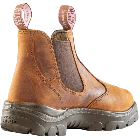 Steel Blue Women's Hobart Ladies 6" Steel Toe WP Work Boot- Brown - 812891 - Overlook Boots