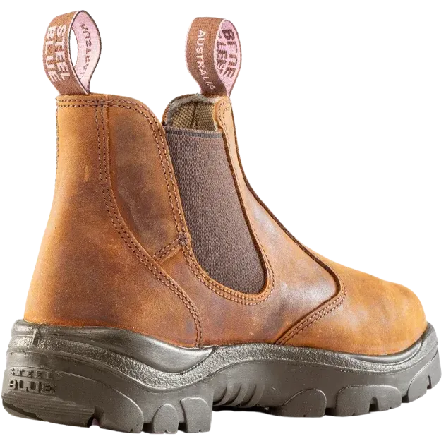 Steel Blue Women's Hobart Ladies 6" Steel Toe WP Work Boot- Brown - 812891 - Overlook Boots
