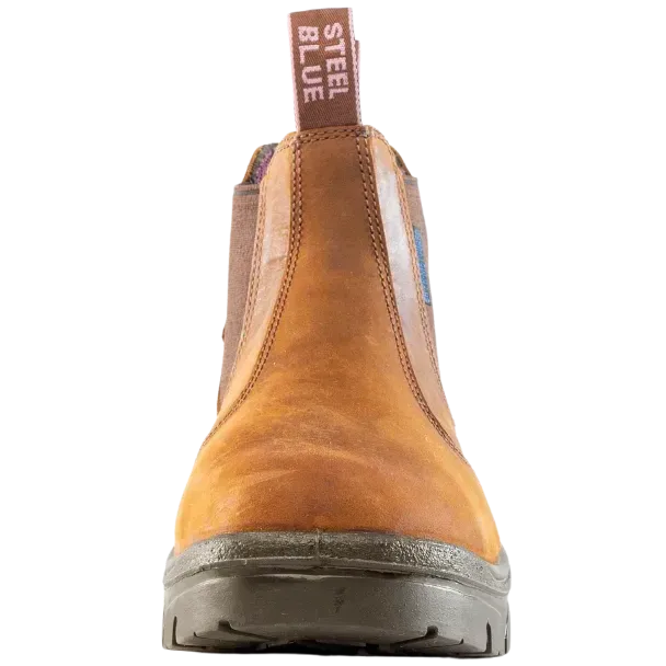 Steel Blue Women's Hobart Ladies 6" Steel Toe WP Work Boot- Brown - 812891 - Overlook Boots