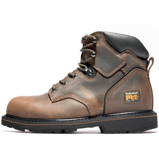 Timberland Pro Men's Pit Boss 6" Steel Toe Slip Resistant Work Boot -Brown- TB133034214 - Overlook Boots