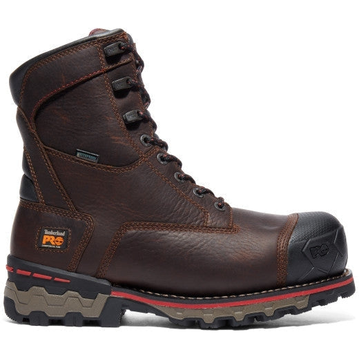 Timberland Pro Men's Boondock 8" Composite Toe Waterproof Work Boot -Brown- TB1A128P214 - Overlook Boots