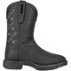 Hoss Men's We The People 8" Comp Toe Waterproof Pull On Western Work Boot- Black- 90123 6 / Medium / Black - Overlook Boots