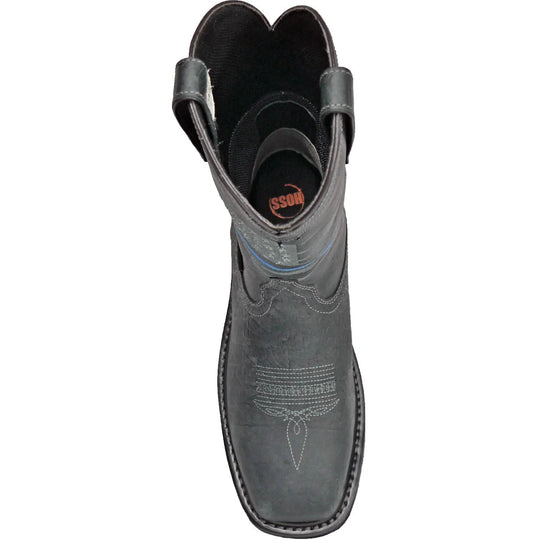 Hoss Men's Rushmore Composite Toe Waterproof Western Work Boot - Charcoal 91065  - Overlook Boots