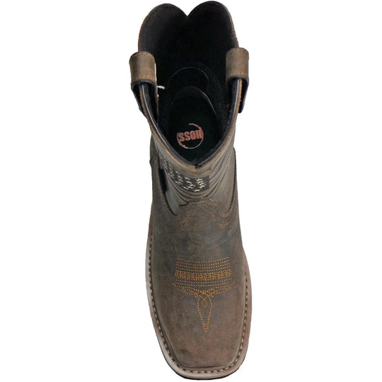Hoss Men's Rushmore Composite Toe Waterproof Puncture Resistant Western Work Boot- Brown- 92065 - Overlook Boots