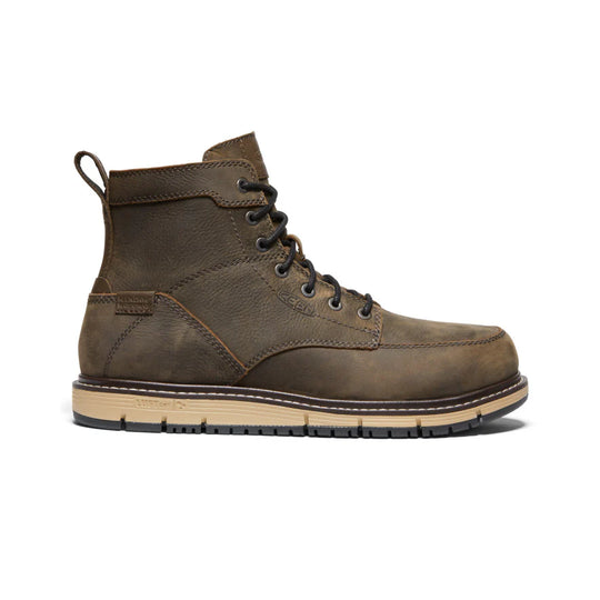 Keen Men's San Jose 6" Aluminum Toe Waterproof Work Boot- Brown- 1022106 7.0 / Medium / Brown - Overlook Boots
