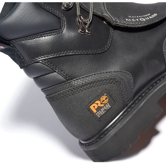 Timberland PRO Men's 8" Steel Toe Waterproof Ext Metguard Work Boot TB153530001 - Overlook Boots