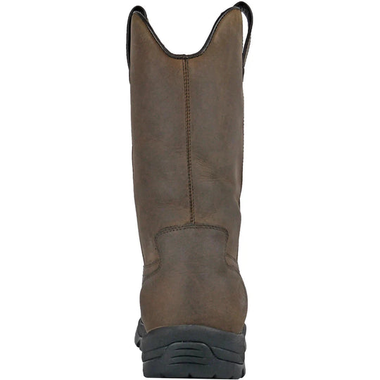 Hoss Men's Wildfire Puncture Resistant Wellington Work Boot- Brown- 94010  - Overlook Boots