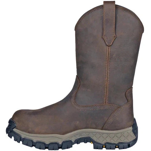 Hoss Men's Recon 11" Composite Toe Waterproof Wellington Work Boot- Brown- 94011 - Overlook Boots