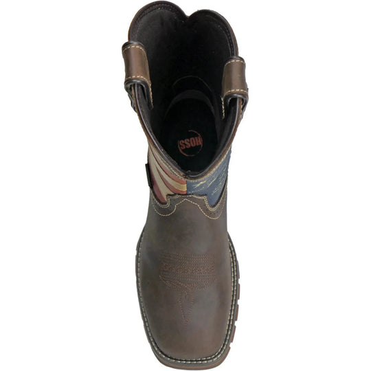 Hoss Men's We The People Soft Toe Waterproof Moisture Wicking Work Boot- Brown- 94022 - Overlook Boots