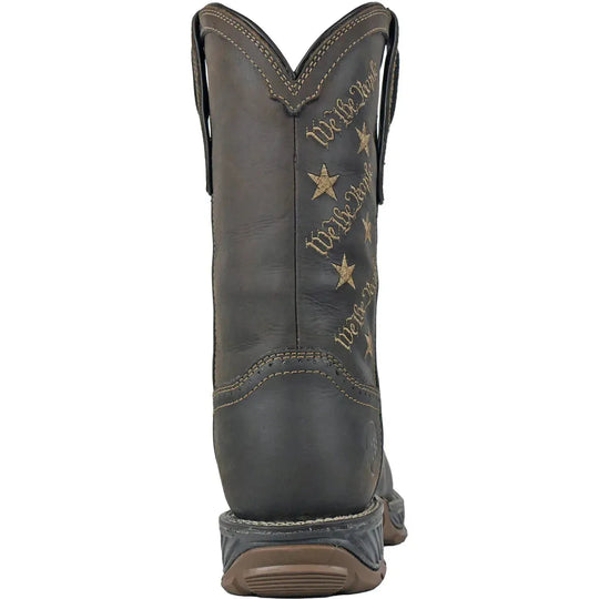 Hoss Men's We The People Comp Toe Waterproof Pull On Western Work Boot- Brown- 94023 - Overlook Boots
