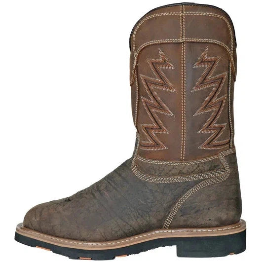 Hoss Men's Fracker Composite Toe Puncture Resistant Metguard Work Boot- Brown- 94030 - Overlook Boots
