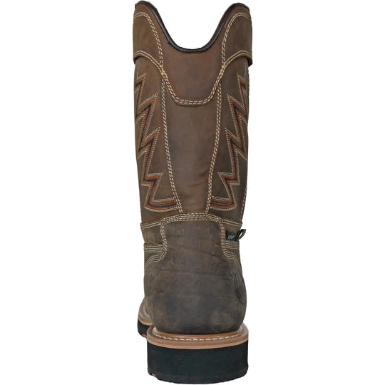 Hoss Men's Fracker Composite Toe Puncture Resistant Metguard Work Boot- Brown- 94030 - Overlook Boots