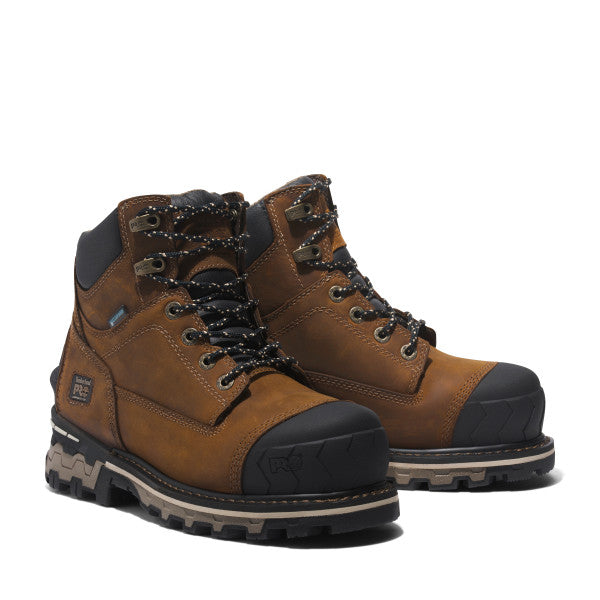 Timberland Pro Women's Boondock 6" Comp Toe WP Work Boot - Brown - TB0A5R9T214 5.5 / Medium / Brown - Overlook Boots
