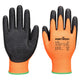 Portwest Grip 13 Nitrile High Dotted Glove - Orange/Black - 12 Pack - A148 S - Overlook Boots