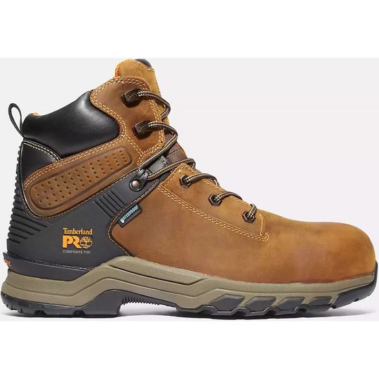 Timberland Pro Men's Hypercharge 6" Composite Toe Waterproof Work Boot -Brown- TB1A1RVS214 7.0 / Medium / Brown - Overlook Boots
