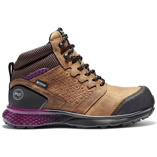 Timberland Pro Women's Reaxion Composite Toe Waterproof Work Boot Brown TB1A219B214 - Overlook Boots