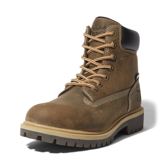Timberland Pro Women's Direct Attach 6" Soft Toe Waterproof Work Boot - Brown - TB1A2R2A214 - Overlook Boots