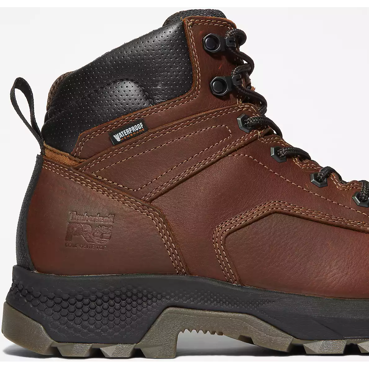Timberland Pro Men's Titan Evolution 6" Composite Toe Waterproof Work Boot -Brown- TB1A42FY214 - Overlook Boots