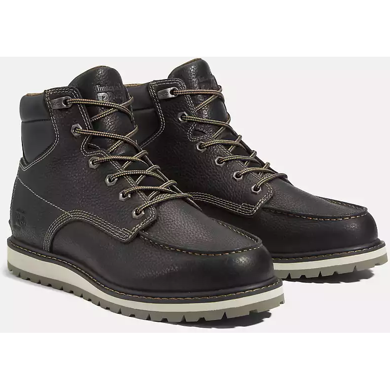 Timberland Pro Men's Irvine 6" Soft Toe WP Work Boot -Black- TB0A42SY001  - Overlook Boots