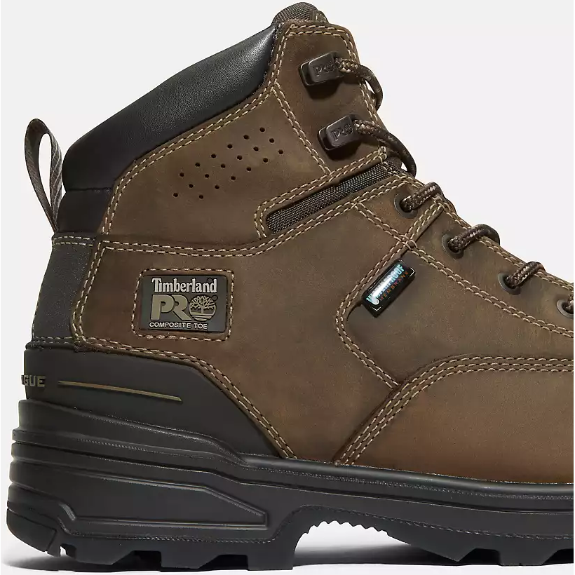 Timberland Pro Men's Magnitude 6" Comp Toe WP Work Boot -Brown- TB0A5QFJ214  - Overlook Boots