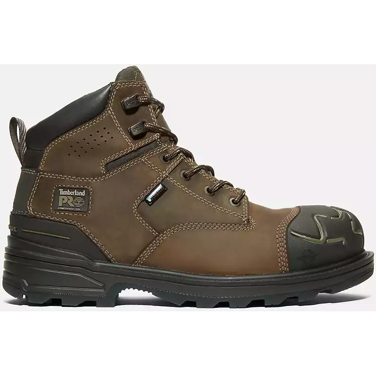 Timberland Pro Men's Magnitude 6" Comp Toe WP Work Boot -Brown- TB0A5QFJ214 7 / Medium / Brown - Overlook Boots