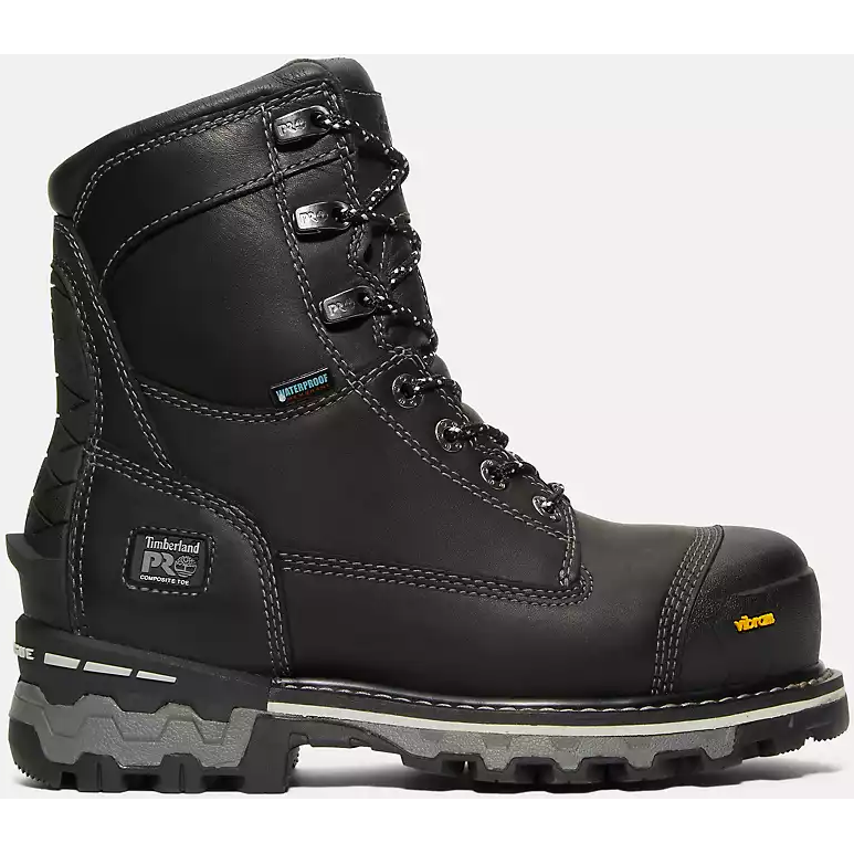 Timberland Pro Women's Boondock 8" Comp Toe WP Work Boot -Black- TB0A5R7K001 5.5 / Wide / Black - Overlook Boots